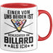 Billard-Spieler Pool Tasse Geschenk Einer Von Uns Beiden Ist Schlecher Im Billard Geschenkidee Rot Trendation