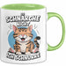 Schlafende Katze Tasse Geschenk Lustige Geschenkidee Spruch Ich Schnarche Nicht Ich Schnurre Grün Trendation