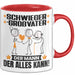 Schwiegergroßvater Tasse Geschenk für Schwiegergroßvater Der Mann Der Alles Kann Geschenkidee zum Geburtstag Rot Trendation