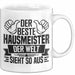 Hausmeister Tasse Geschenk Der Beste Hausmeister Der Welt Sieht So Aus Weiß Trendation