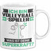 Volleyballspieler Tasse Geschenk für Volleyballspieler Geburtstag Lustiger Spruch Kaffee-Becher Was Ist Deine Superkraft Weiß Trendation