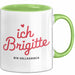 Brigitte Tasse Geschenk Ich Bin Vollkommen Brigitte Geschenkidee Geburtstag Grün Trendation