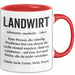 Bauer Sarkastisch Sarkasmus Tasse Geschenk Lustige Geschenkidee Spruch Landwirt Definition Rot Trendation