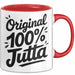 Jutta Tasse Geschenk Original 100% Jutta Geschenkidee Geburtstag Rot Trendation