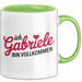 Gabriele Tasse Geschenk Ich Bin Vollkommen Gabriele Geschenkidee Geburtstag Grün Trendation