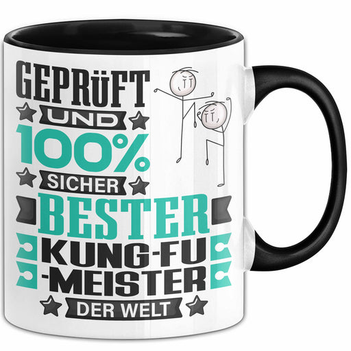 Kung-Fu-Meister Geschenk Lustiger Spruch für Kung-Fu-Meister Geschenkidee Bester Kung-Fu-Meister Der Welt Schwarz Trendation