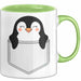 Pinguin In Der Tasche Tasse Geschenk Lustige Geschenkidee Spruch Grün Trendation