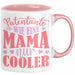 Patentante Geschenk Tasse Spruch Geschenkidee Beste Patentante Wie Eine Mama Nur Cooler Kaffee-Becher Rosa Trendation