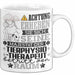 Tierphysiotherapeut Geschenk Tasse Lustiger Spruch Erheben Sie Sich Der Tierphysiotherapeut Betritt den Raum Weiß Trendation