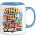 Bürokollege Tasse Geschenkidee Es Fehlt Nur Noch Das Zelt Blau Trendation