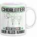 Chorleiter Tasse Geschenk für Chorleiter Der Mann Der Alles Kann Geschenkidee zum Geburtstag Weiß Trendation