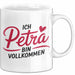 Petra Tasse Geschenk Ich Bin Vollkommen Petra Geschenkidee Geburtstag Weiß Trendation