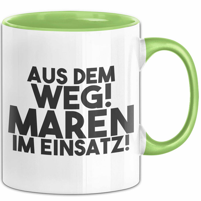 Maren Tasse Aus Dem Weg! Maren Im Einsatz! Geschenk