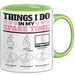 KPop Tasse Geschenk Spare Time Finger Heart Grafik Geschenkidee Grün Trendation