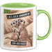 Büroarbeit Kollege Abschied Tasse Geschenk Lustige Geschenkidee Spruch Lass Dich Umarmen Zum Abschied Grün Trendation