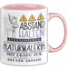 Naturmalerin Tasse Geschenk Lustig Abstand Halten Hochleistungs-Naturmalerin Mit Drang Zur Perfektion Bei Der Arbeit Rosa Trendation