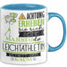 Leichtathletin Tasse Geschenk Lustiger Spruch Bitte Erheben Sie Sich Seine Majestät Die Leichtathletin Betritt Den Raum Blau Trendation