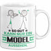 Model Geschenk Tasse So Gut Kann Nur Ein Model Aussehen Geschenkidee Kaffee-Becher Weiß Trendation