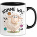 Schaf Tasse Geschenkidee Komme Was Wolle Ich Sheep That Trendation