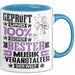 Musikveranstalter Geschenk Lustiger Spruch für Musikveranstalter Geschenkidee Bester Musikveranstalter Der Welt Blau Trendation