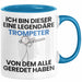 Trompeter Geschenk Tasse Lustige Geschenkidee Geburtstag für Trompeter Ich Bin Dieser Legendäre Trompeter Von Dem Alle Geredet Haben Kaffee-Becher Blau Trendation