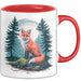 Fuchs Tierliebhaber Tasse Geschenk Lustige Geschenkidee Spruch Rot Trendation