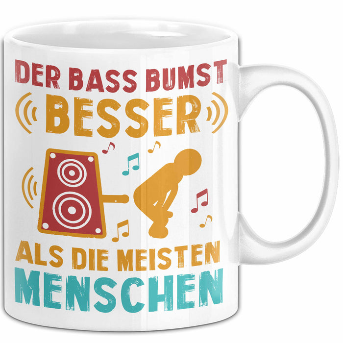 Open Air Musikkonzert Sarkasmus Tasse Geschenk Lustige Geschenkidee Spruch Der Bass Bumst Besser Als Die Meisten Menschen Weiß Trendation
