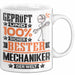 Mechaniker Geschenk Lustiger Spruch für Mechaniker Geschenkidee Bester Mechaniker Der Welt Weiß Trendation