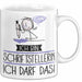 Geschenk für Schriftstellerin Tasse Lustige Geschenkidee Geburtstag Ich Bin Schriftstellerin Ich Darf Das Weiß Trendation