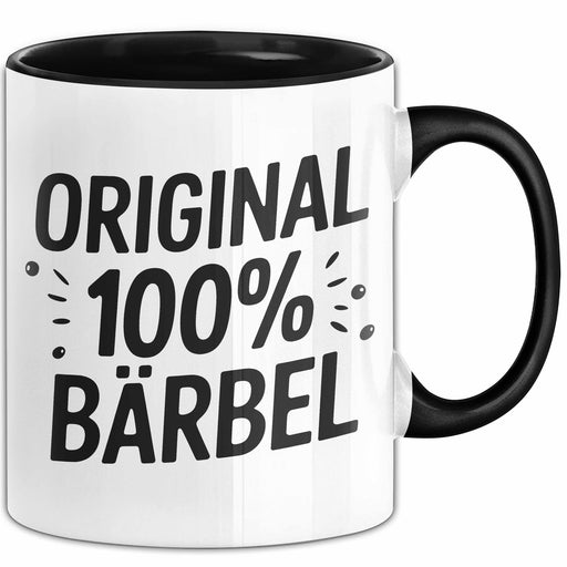 Bärbel Tasse Geschenk Original 100% Bärbel Geschenkidee Geburtstag Schwarz Trendation