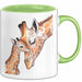Giraffenmama Tasse Geschenk Lustige Geschenkidee Spruch Grün Trendation