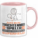 Tischtennisspieler Geschenk Tasse Ich Bin Tischtennisspieler Aber Sag Doch Einfach Superheld Lustige Geschenkdiee für Tischtennisspieler Kaffee-Becher Rosa Trendation