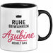 Büroarbeit Kollege Tasse Geschenk Lustige Geschenkidee Spruch Ruhe Bewahren Die Azubine Regelt Das Trendation
