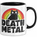 Death Metal Tasse Geschenk Katze Becher Geschenkidee Humor Katzen-Liebhaber Trendation