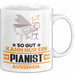 Pianist Geschenk Tasse So Gut Kann Nur Ein Pianist Aussehen Geschenkidee Kaffee-Becher Weiß Trendation