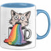 Memelord Tasse Geschenkidee für Meme Süchtige Blau Trendation