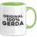 Gerda Tasse Original 100% Gerda Geschenk Grün Trendation