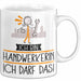 Geschenk für Handwerkerin Tasse Lustige Geschenkidee Geburtstag Ich Bin Handwerkerin Ich Darf Das Weiß Trendation