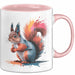 Eichhörnchen Tierliebhaber Tasse Geschenk Lustige Geschenkidee Spruch Rosa Trendation