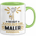 Maler Geschenk Tasse So Gut Kann Nur Ein Maler Aussehen Geschenkidee Kaffee-Becher Grün Trendation