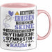 RhythmischeGymnastin Geschenk Tasse Lustiger Spruch Erheben Sie Sich Der RhythmischeGymnastin Betritt den Raum Rosa Trendation