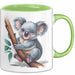 Koala Tierliebhaber Tasse Geschenk Lustige Geschenkidee Spruch Grün Trendation