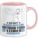 Outdoor-Yoga-Lehrer Geschenk Tasse So Gut Kann Nur Ein Outdoor-Yoga-Lehrer Aussehen Geschenkidee Kaffee-Becher Rosa Trendation