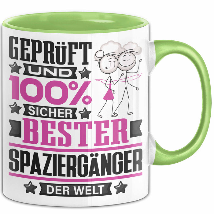 Spaziergänger Geschenk Lustiger Spruch für Spaziergänger Geschenkidee Bester Spaziergänger Der Welt Grün Trendation