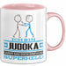 Judoka Geschenk Tasse Ich Bin Judoka Aber Sag Doch Einfach Superheld Lustige Geschenkdiee für Judoka Kaffee-Becher Rosa Trendation