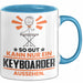 Keyboarder Geschenk Tasse So Gut Kann Nur Ein Keyboarder Aussehen Geschenkidee Kaffee-Becher Blau Trendation