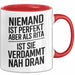 Rita Tasse Geschenk Niemand Ist Perfekt Rita Verdammt Nah Dran Geschenkidee Rot Trendation