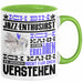 Jazz-Enthusiast Geschenk Tasse Lustige Geschenkdiee für einen Jazz-Enthusiast Geburtstag Ich Bin Jazz-Enthusiast Ich Kann Es Dir Erklären Aber Nicht Für Dich Verstehen Grün Trendation