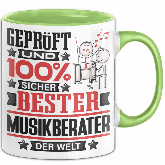 Musikberater Geschenk Lustiger Spruch für Musikberater Geschenkidee Bester Musikberater Der Welt Grün Trendation