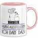 Geschenk für Hundeausstellerin Tasse Lustige Geschenkidee Geburtstag Ich Bin Hundeausstellerin Ich Darf Das Rosa Trendation